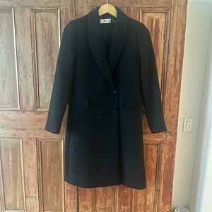 Double-Breasted Women's Wool-blend Coat